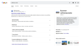 Esimerkki Knowledge Panel -tietoserpistä Googlen hakutuloksissa.