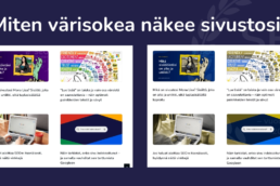 Miten värisokea näkee verkkosivuston?